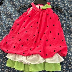 Cracker Barrel Pink and Green Watermelon Dress